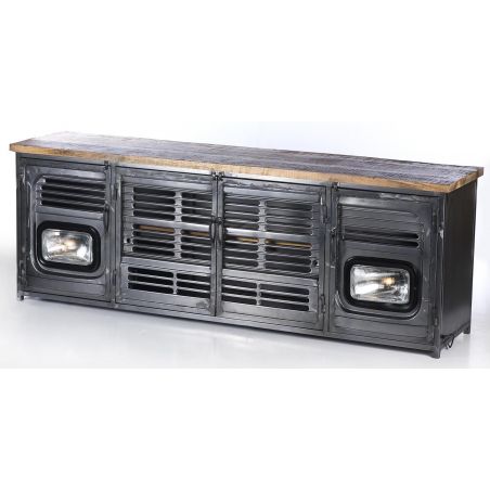 Truck TV Unit Smithers Reclaimed Wood Furniture £1,299.00 Living Room Reclaimed Wood Recycled Steel product_features