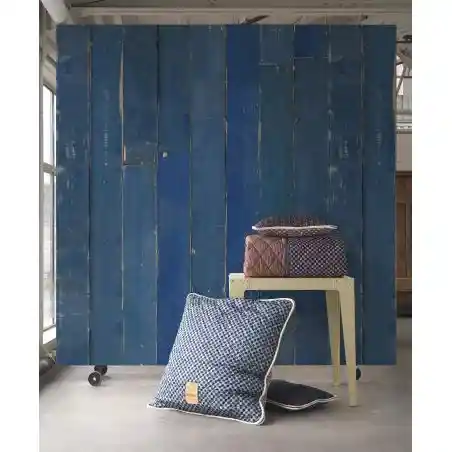 Blue Scrap Distressed Wood Wallpaper &ndash; Vintage Plank Effect Wallpaper &pound;275.00 product_features