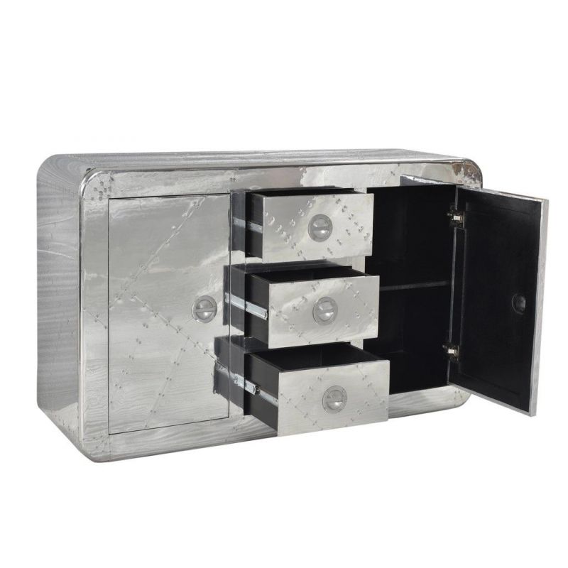 Aviator Sideboard – Luxury Storage for Kitchen & Office Spaces Smithers Office £2,400.00 All Rooms Aluminium product_features