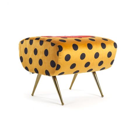 Seletti Footstool Seletti Seletti £388.00 All Rooms Mango Wood Anodised Brass product_features