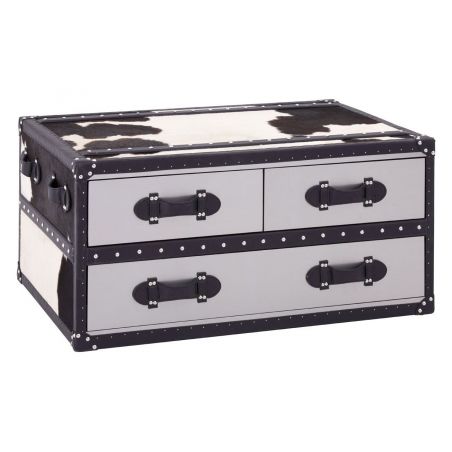 Cowhide Trunk Retro Furniture £1,238.00 Bedroom Aluminium Plate product_features