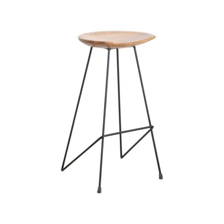 Tree Root Bar Stools Smithers Industrial Furniture £281.00 Kitchen Diner Teak Wood Steel product_features