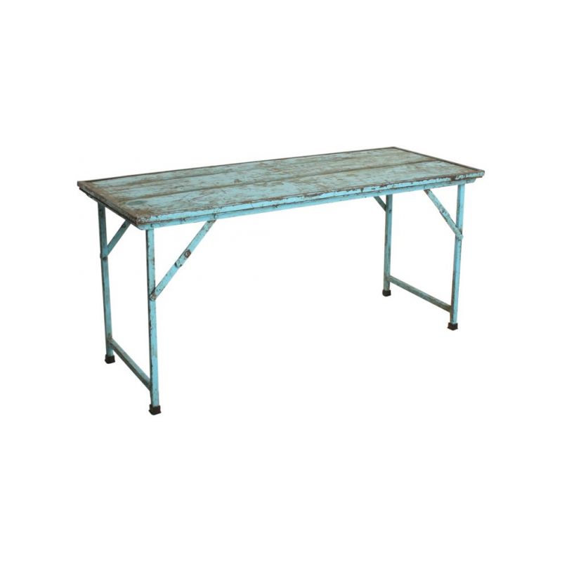 Folding Market Wood Dining Tables With Iron Legs Smithers Reclaimed Wood Dining Tables £441.00 Dining Room Reclaimed Wood Iro...