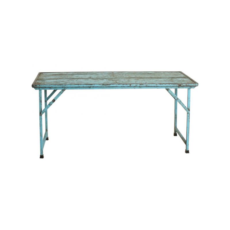 Folding Market Wood Dining Tables With Iron Legs Smithers Reclaimed Wood Dining Tables £441.00 Dining Room Reclaimed Wood Iro...