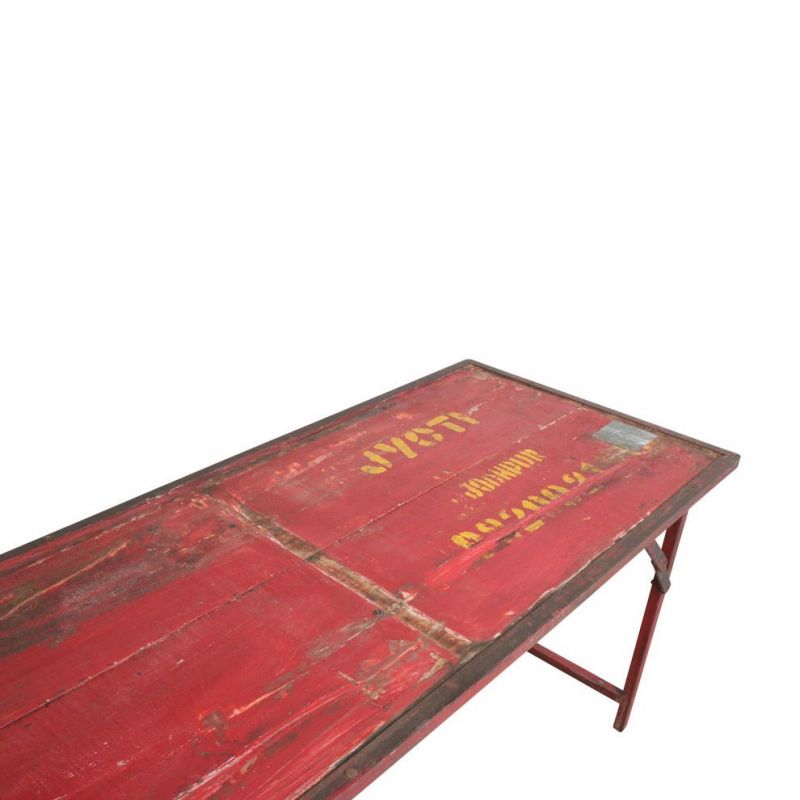 Folding Market Wood Dining Tables With Iron Legs Smithers Reclaimed Wood Dining Tables £441.00 Dining Room Reclaimed Wood Iro...