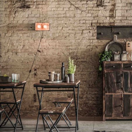 Small Folding Bistro Table – Reclaimed Wood | Industrial Style Smithers Reclaimed Wood Dining Tables £290.00 Dining Room Recl...