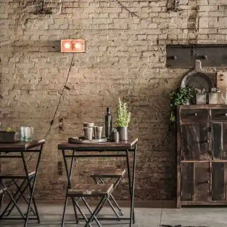 Small Folding Bistro Table – Reclaimed Wood | Industrial Style Smithers Reclaimed Wood Dining Tables £290.00 Dining Room Recl...