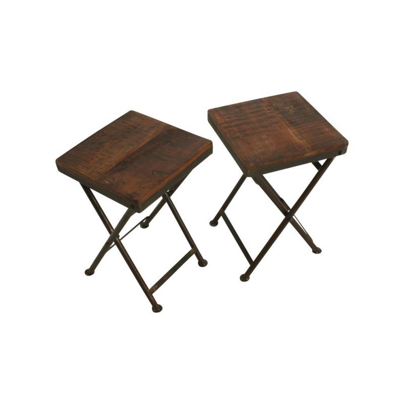 Small Folding Bistro Table – Reclaimed Wood | Industrial Style Smithers Reclaimed Wood Dining Tables £290.00 Dining Room Recl...