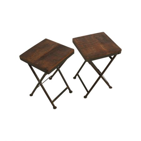 Small Folding Bistro Table – Reclaimed Wood | Industrial Style Smithers Reclaimed Wood Dining Tables £290.00 Dining Room Recl...