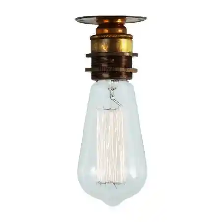 Industrial Flush Ceiling Light – Choose Brass or Silver Smithers Lighting £35.00 Anodised Brass product_features