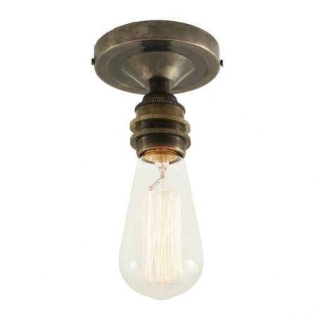 Vintage Flush Ceiling Light/ Brass/Silver or Copper Smithers Lighting £60.00 Anodised Brass product_features