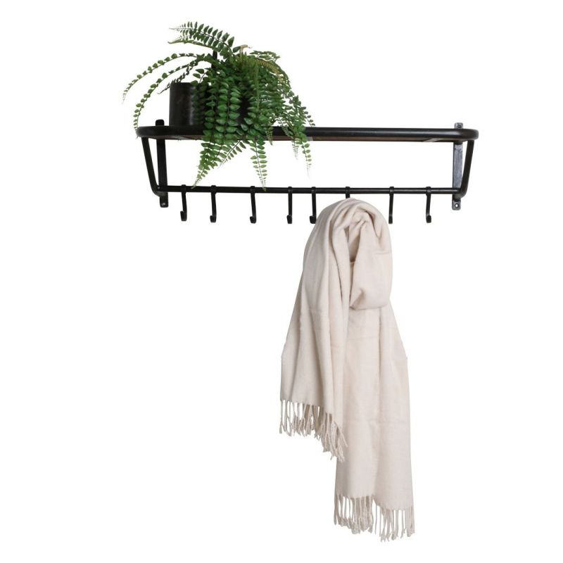 Industrial Train Coat Rack Smithers Coat Hooks & Racks £124.00 Hallway Reclaimed Wood Iron product_features