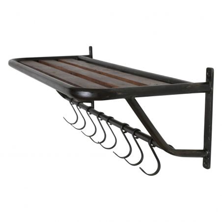 Industrial Train Coat Rack Smithers Coat Hooks & Racks £124.00 Hallway Reclaimed Wood Iron product_features