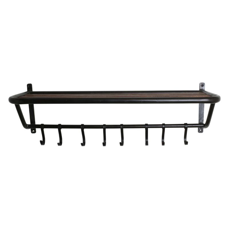Industrial Train Coat Rack Smithers Coat Hooks & Racks £124.00 Hallway Reclaimed Wood Iron product_features