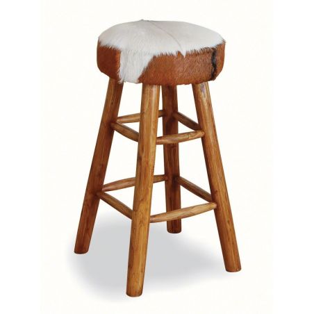 Goats Fur Stool Smithers Retro Furniture £170.00 All Rooms Mango Wood product_features