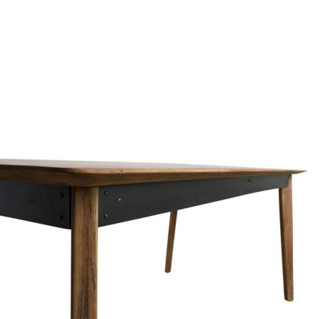 Visage Designer Dining Table Smithers Industrial Furniture &pound;1,568.00 Dining Room Teak Wood Recycled Steel product_features