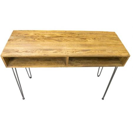 Hairpin Console Table Smithers Industrial Furniture &pound;400.00 Mango Wood Iron product_features