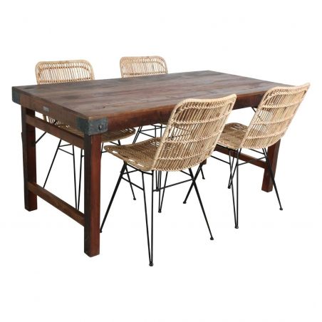 Reclaimed Wood Folding Dining Table – Industrial Cool with a Clever Twist Smithers Reclaimed Wood Dining Tables £650.00 Dinin...
