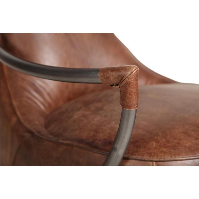 Aviator Leather Snug Chair Smithers Sofas and Armchairs £999.00 All Rooms Steel product_features