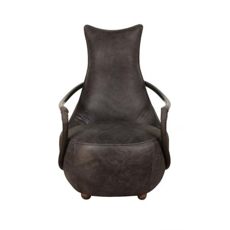 Aviator Leather Snug Chair Smithers Sofas and Armchairs &pound;999.00 All Rooms Steel product_features