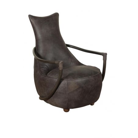 Aviator Leather Snug Chair Smithers Sofas and Armchairs &pound;999.00 All Rooms Steel product_features