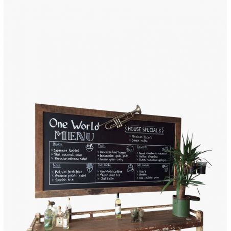 Factory Wall Menu Chalk Blackboard Wall Art £430.00 FSC Recycled Wood product_features