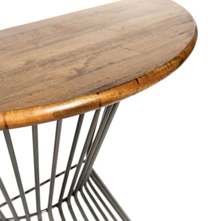 Half Round Console Table Smithers Hallway &pound;367.00 Mango Wood Iron product_features