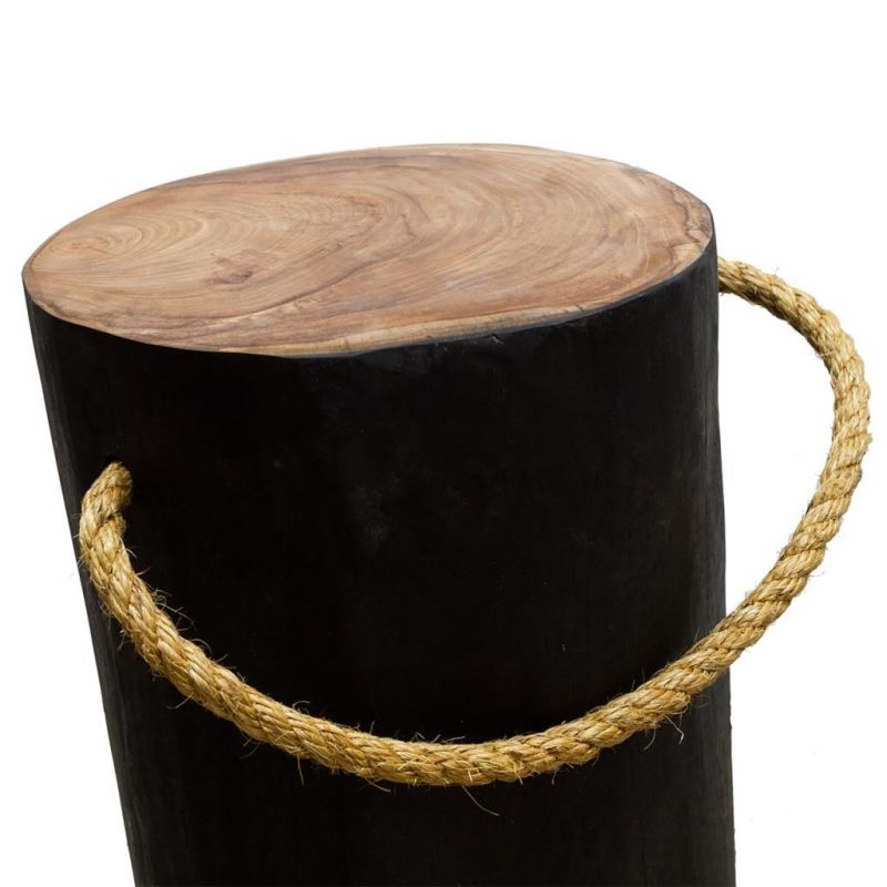 Tree Stump Cube Stool Smithers Designer Furniture £142.00 Teak Wood product_features