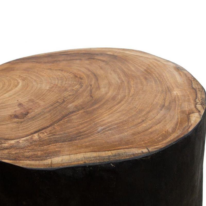 Tree Stump Cube Stool Smithers Designer Furniture £142.00 Teak Wood product_features
