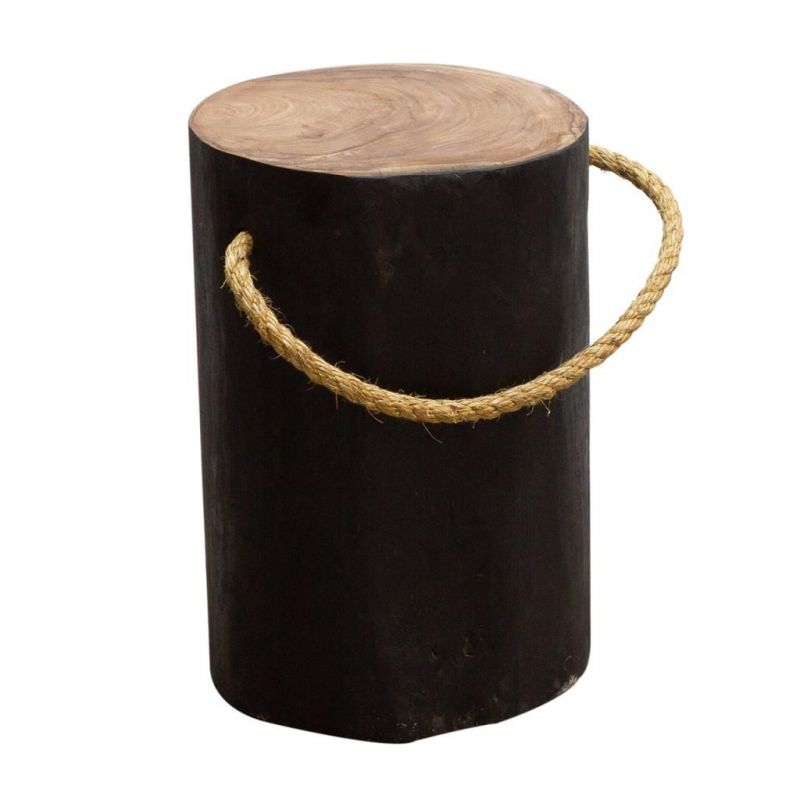 Tree Stump Cube Stool Smithers Designer Furniture £142.00 Teak Wood product_features
