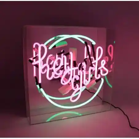Hey Girls Pink Neon Sign – Custom Neon Light for Dressing Room  Lighting £159.00      product_features
