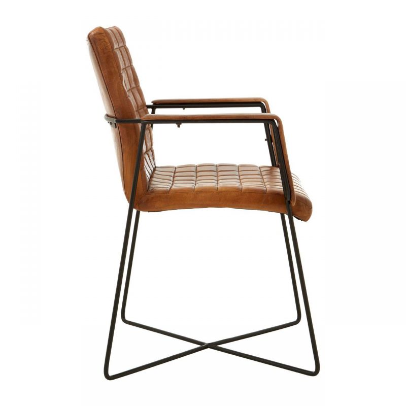 Weave Leather Chair Smithers Industrial Furniture £376.00 Steel product_features