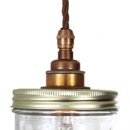 Jam Jar Pendant Light Smithers Lighting £98.00 Spun Brass product_features