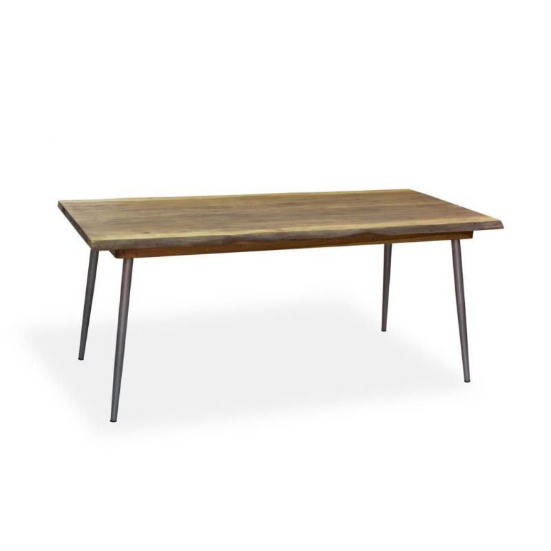 Edge Dining Table Smithers Dining Room £801.00 Kitchen Diner Teak Wood Steel product_features
