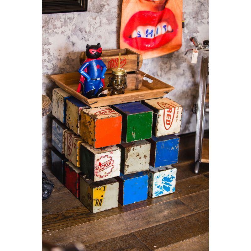 Rubik's Cube Drum Table  Industrial Furniture £1,500.00      product_features