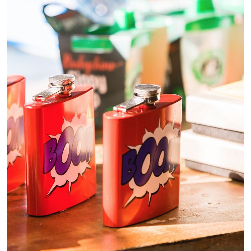 Comic Book Boom Hipflask  Personal Accessories £17.00      product_features