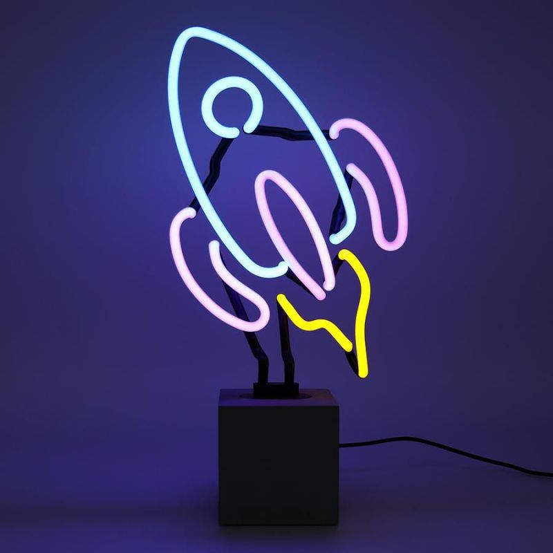 Custom Space Rocket Neon Light – Real Gas Tube Sign for Kids’ Bedroom  Lighting £98.00      product_features