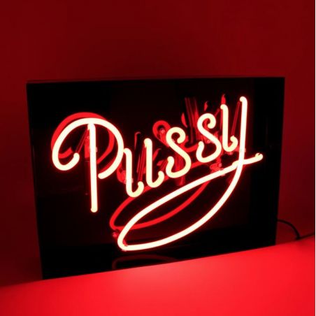 Pussy Neon Light Sign – Sassy 70s-Inspired Retro Decor for Bedroom, or Studio Vibe Smithers Gifts £95.00      product_features
