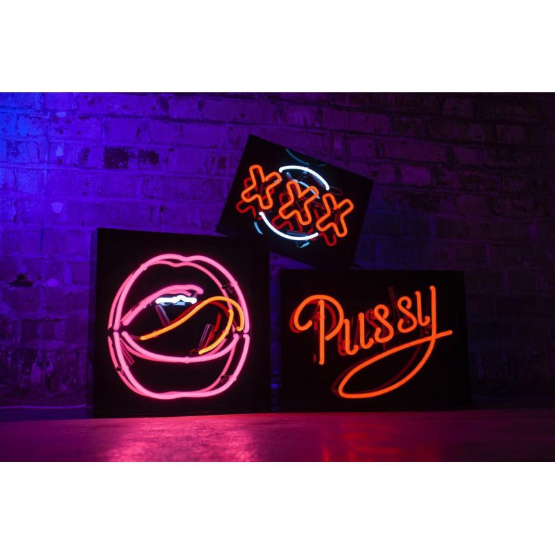 Pussy Neon Light Sign – Sassy 70s-Inspired Retro Decor for Bedroom, or Studio Vibe Smithers Gifts £95.00      product_features