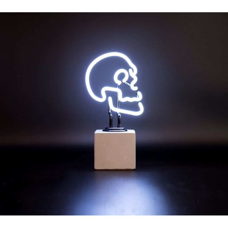 Skull Neon Light – Glass Sign for Bedroom, Bedside Table, Lounge, or Creative Space Smithers Lighting £95.00      product_fea...
