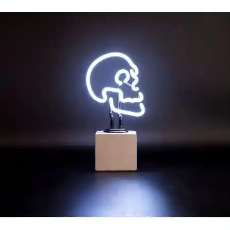 Skull Neon Light – Glass Sign for Bedroom, Bedside Table, Lounge, or Creative Space Smithers Lighting £95.00      product_fea...