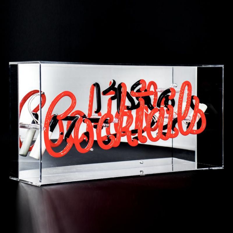 Neon Cocktail Bar Sign – Luxury Glass Tube Light for Home Bar or Party Room Decor Smithers Lighting £139.00      product_feat...