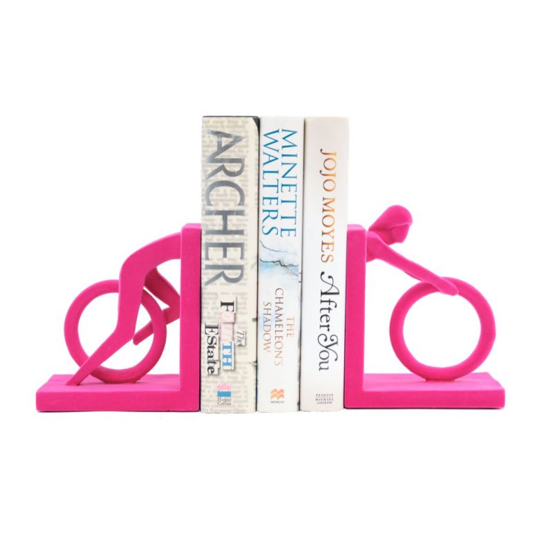 Pink Cycle Bookends  Retro Ornaments £44.00      product_features