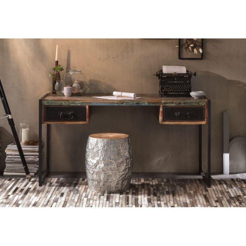 Miami Industrial Desk Smithers Office £1,421.00 Office Reclaimed Boat Wood Steel product_features