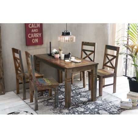 River Thames Dining Table Smithers Reclaimed Wood Furniture £950.00 Dining Room Reclaimed Boat Wood product_features