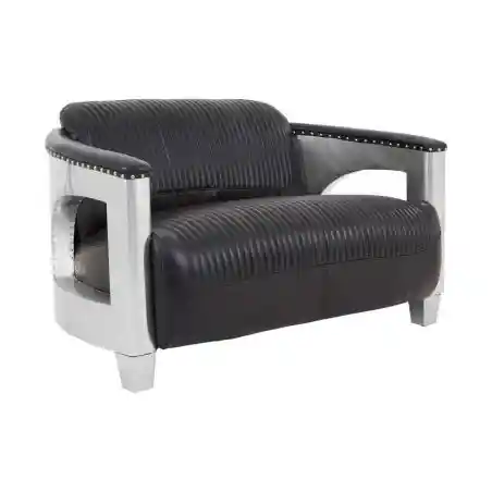 Aviator Black Spitfire Sofa Smithers Sofas and Armchairs &pound;2,287.00 Living Room Aluminium product_features