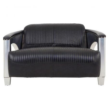 Aviator Black Spitfire Sofa Smithers Sofas and Armchairs &pound;2,287.00 Living Room Aluminium product_features