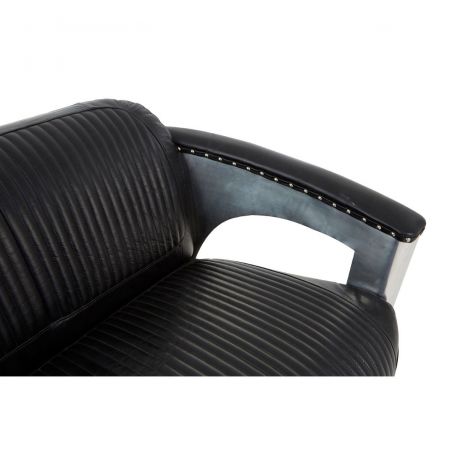 Aviator Black Spitfire Sofa Smithers Sofas and Armchairs &pound;2,287.00 Living Room Aluminium product_features