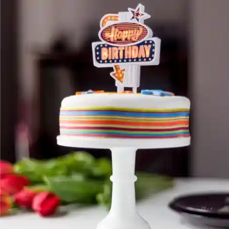 Light Up Flashing Cake Toppers &ndash; Retro Party Decoration and Gift Ideas Gifts &pound;10.00 product_features