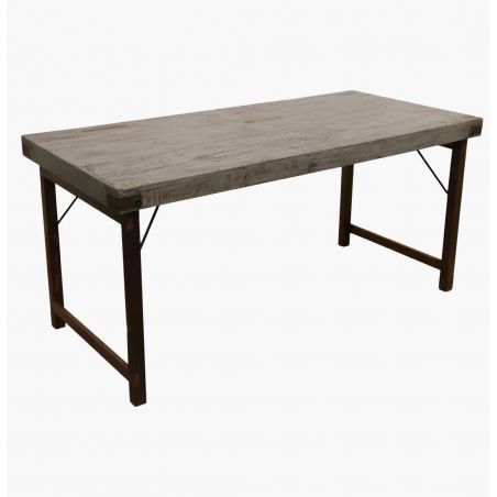 Reclaimed Wood Folding Dining Table – Industrial Cool with a Clever Twist Smithers Reclaimed Wood Dining Tables £650.00 Dinin...